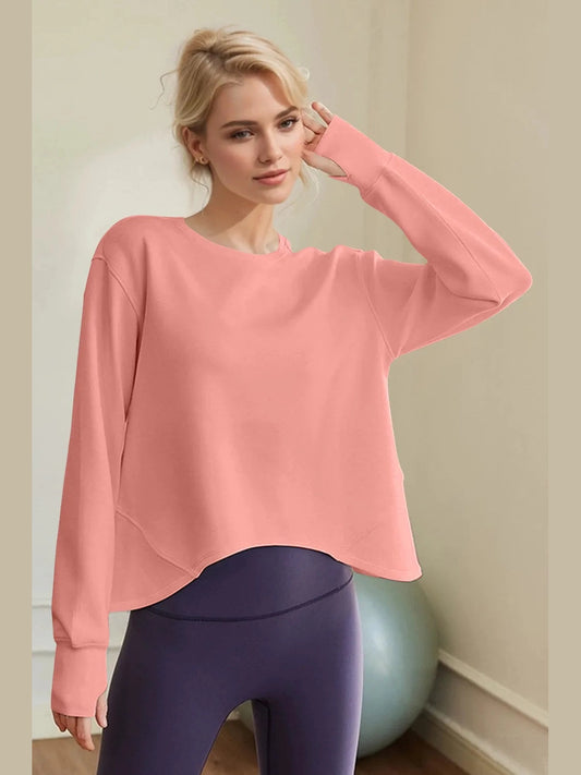 Basic Bae Air Scuba Round Neck Long Sleeve Sweatshirt NicholesGifts