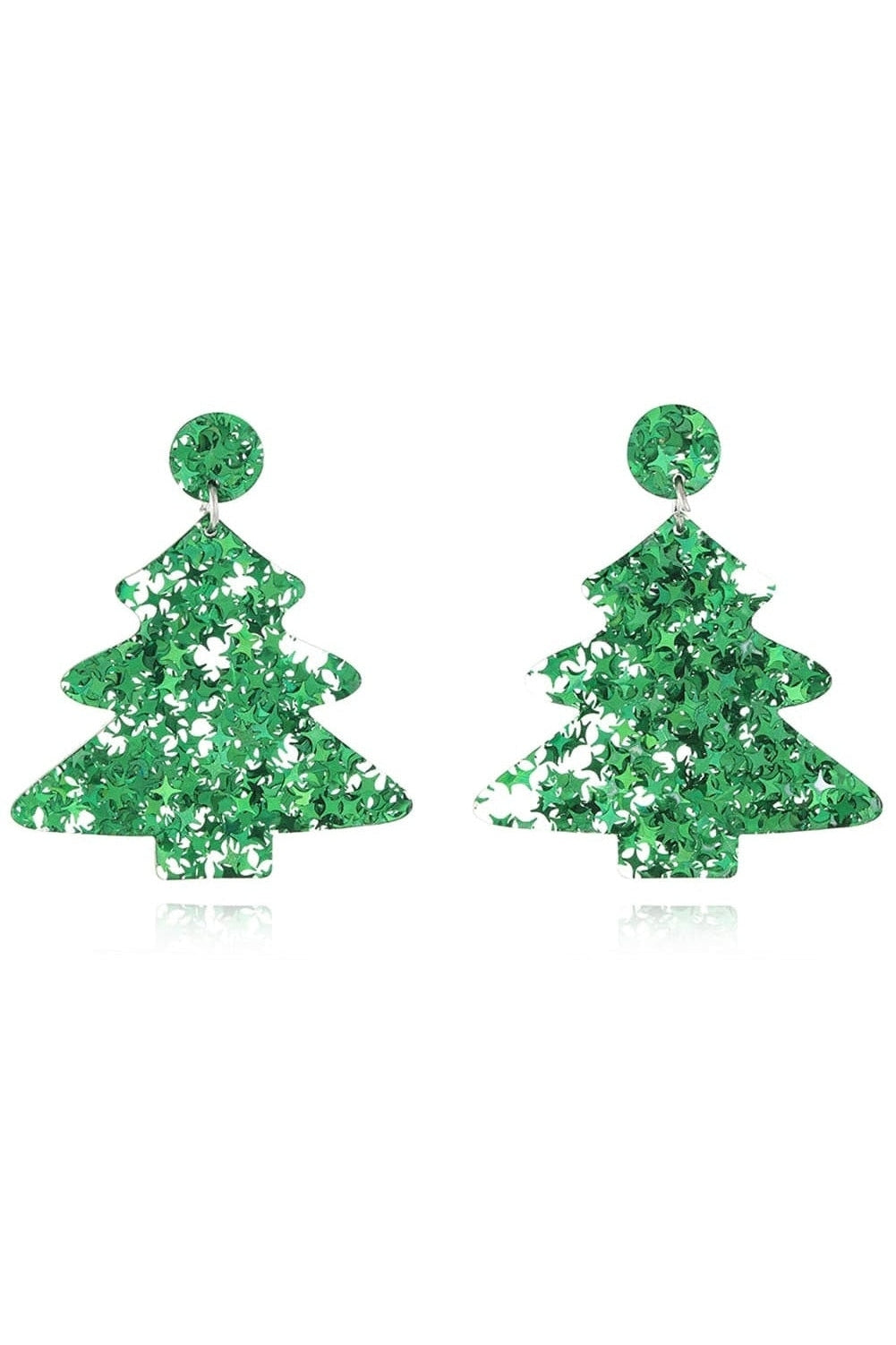 Women Christmas Tree Acrylic Earrings NicholesGifts