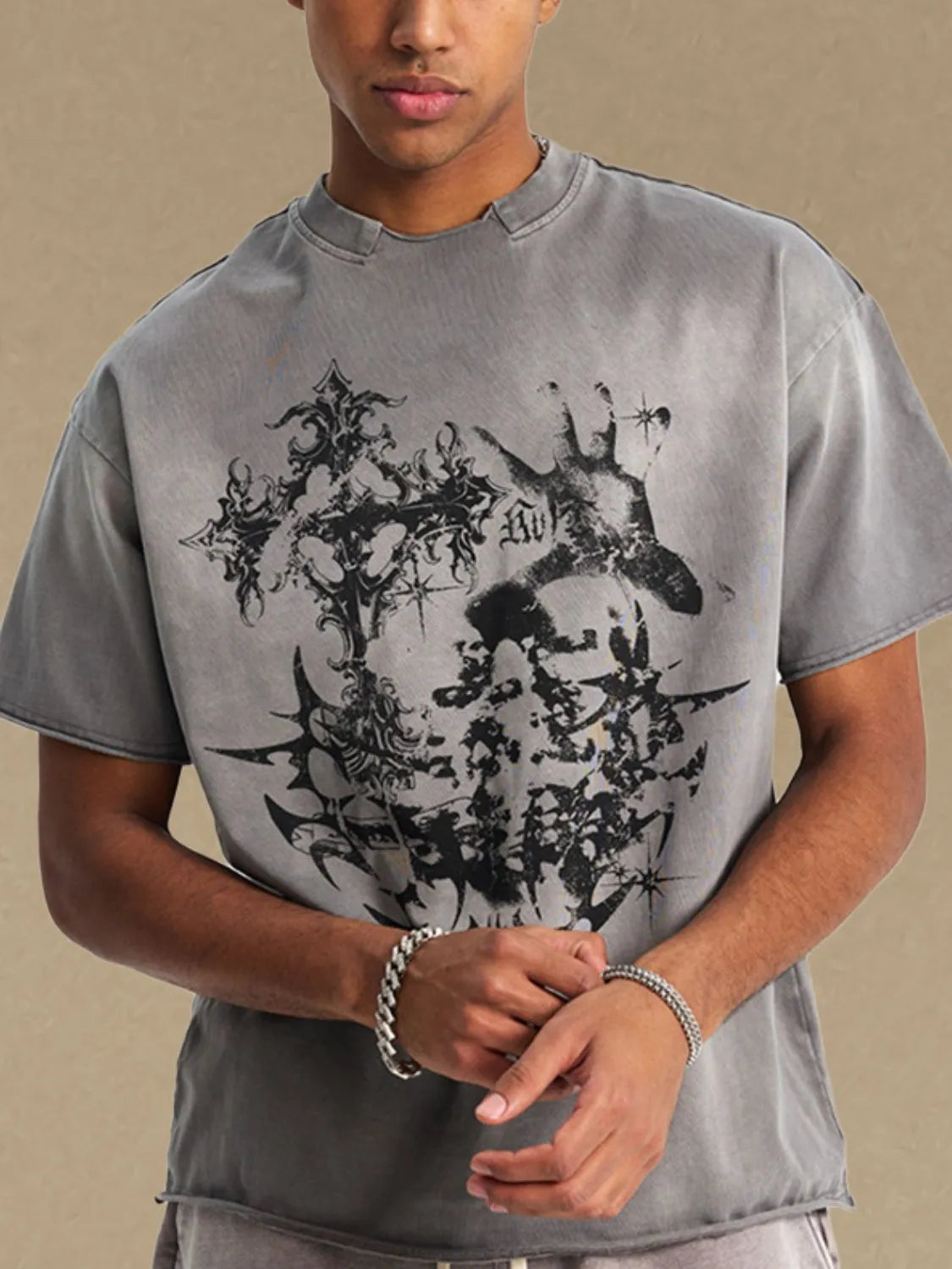 Men's Graphic Round Neck Half Sleeve T-Shirt NicholesGifts