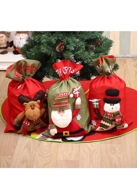 Drawstring Christmas Gift Bag NicholesGifts