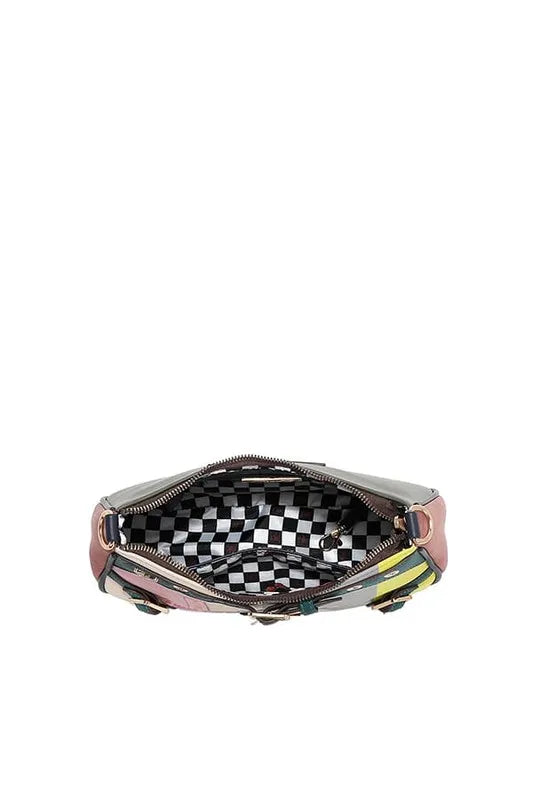 Nicole Lee USA Crescent Shaped Crossbody Bag Trendsi