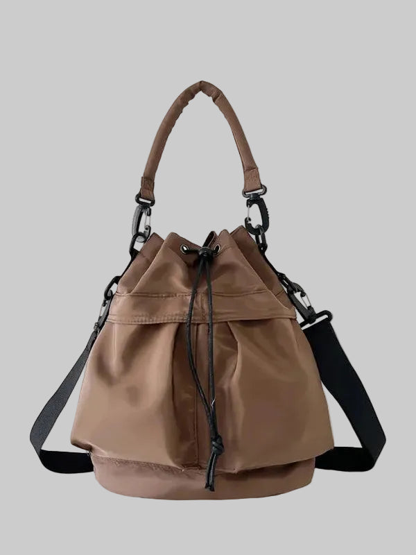 Drawstring Nylon Bucket Bag nicholesgifts