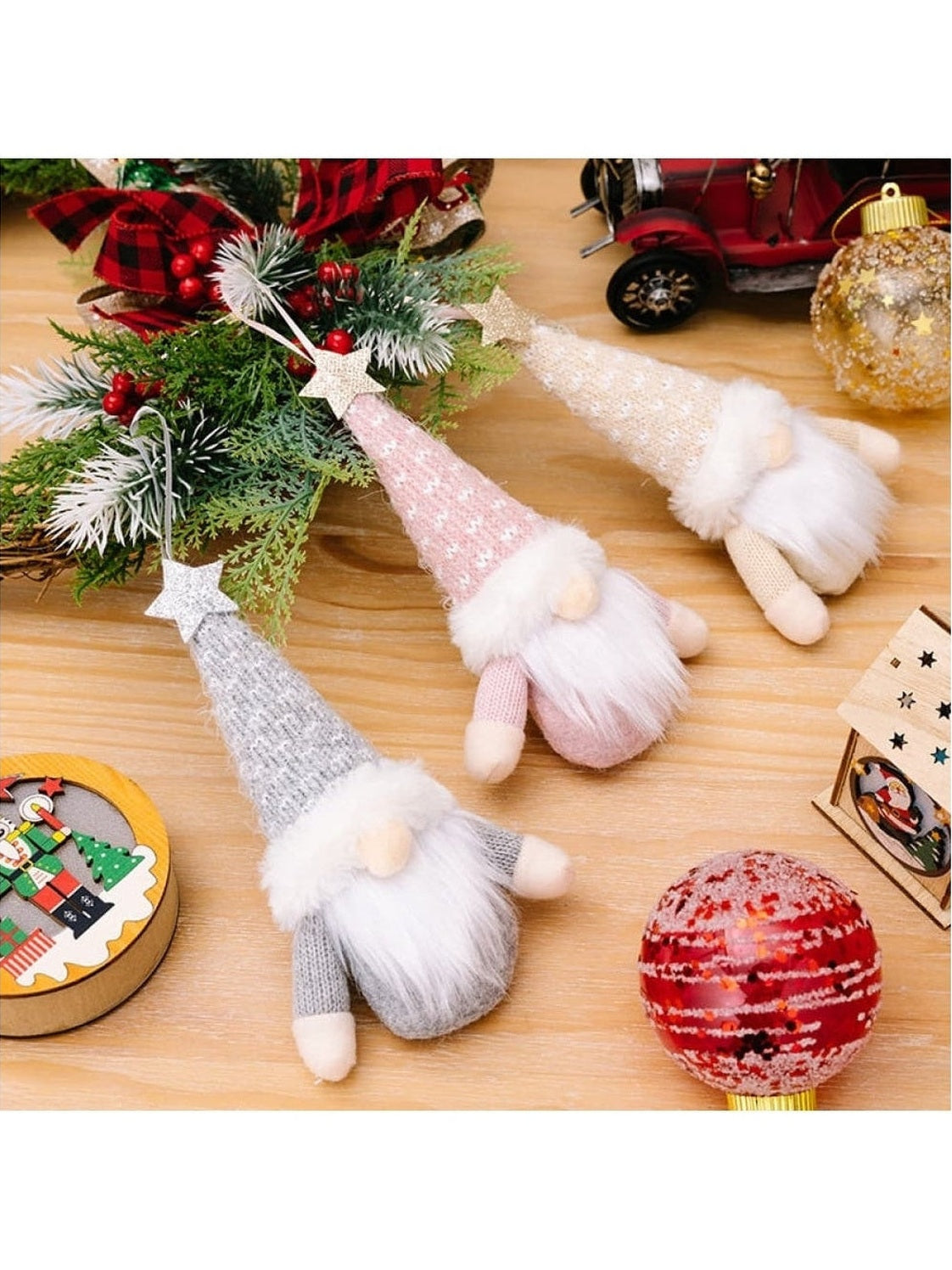 Assorted 2-Piece Faceless Gnome Hanging Widgets
