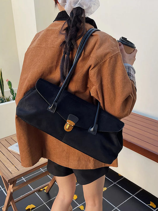 Vintage Buckle Closure Shoulder Bag nicholesgifts