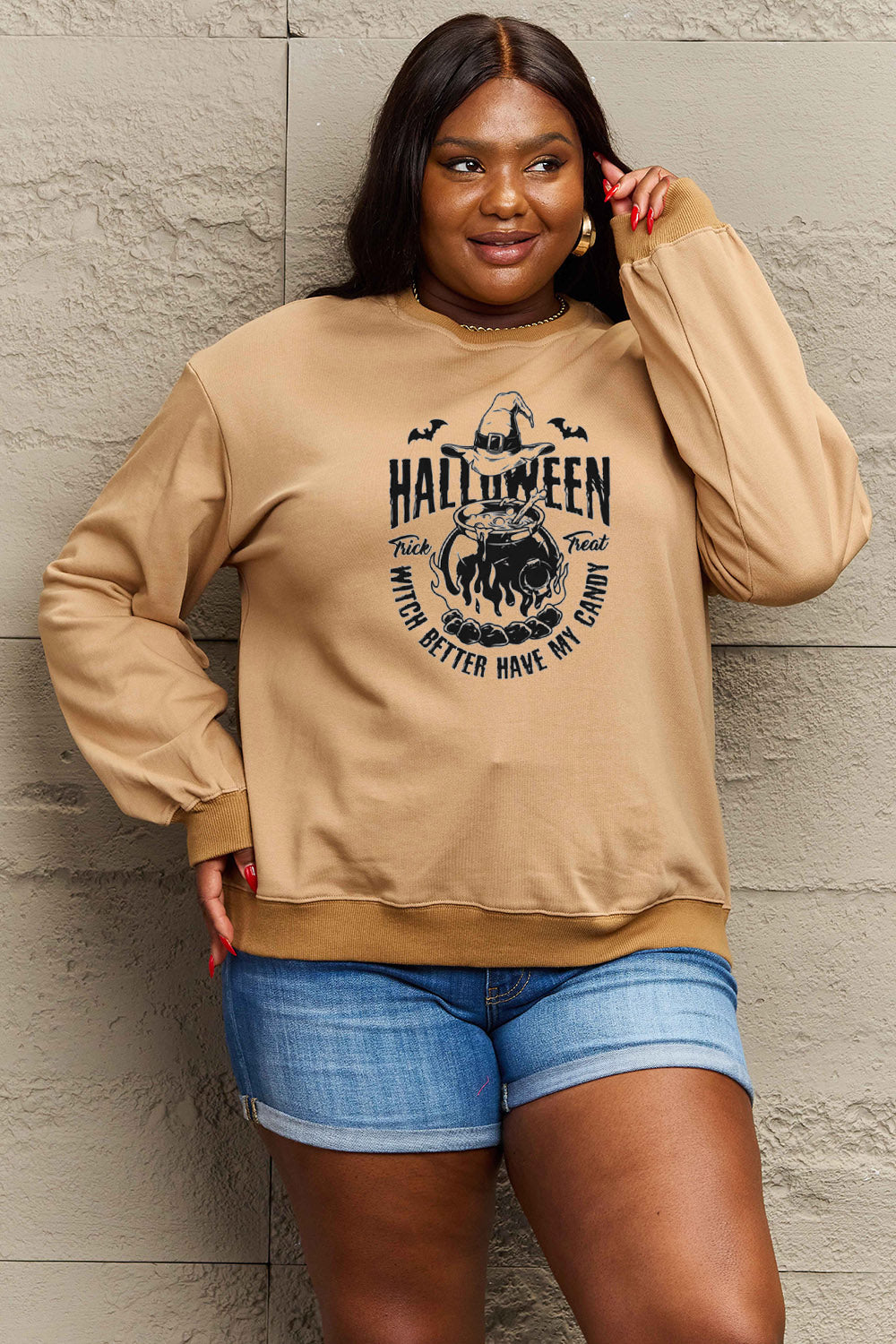 Simply Love Full Size Graphic Round Neck Sweatshirt NicholesGifts
