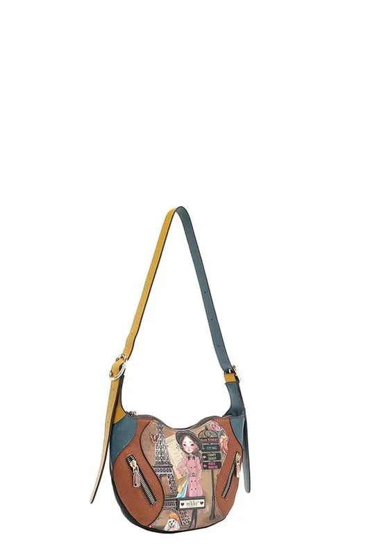 Nicole Lee USA Eco-Leather Saddle Bag Trendsi