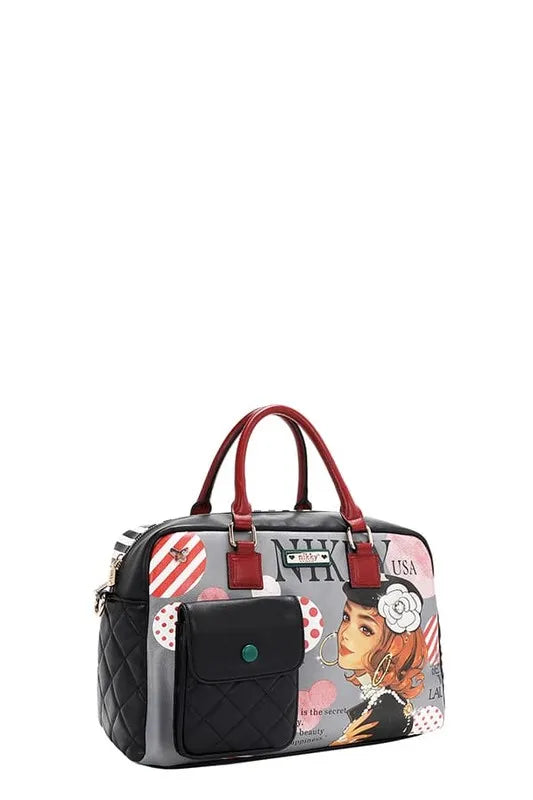 Nicole Lee USA Eco-Leather Boston Bag Trendsi