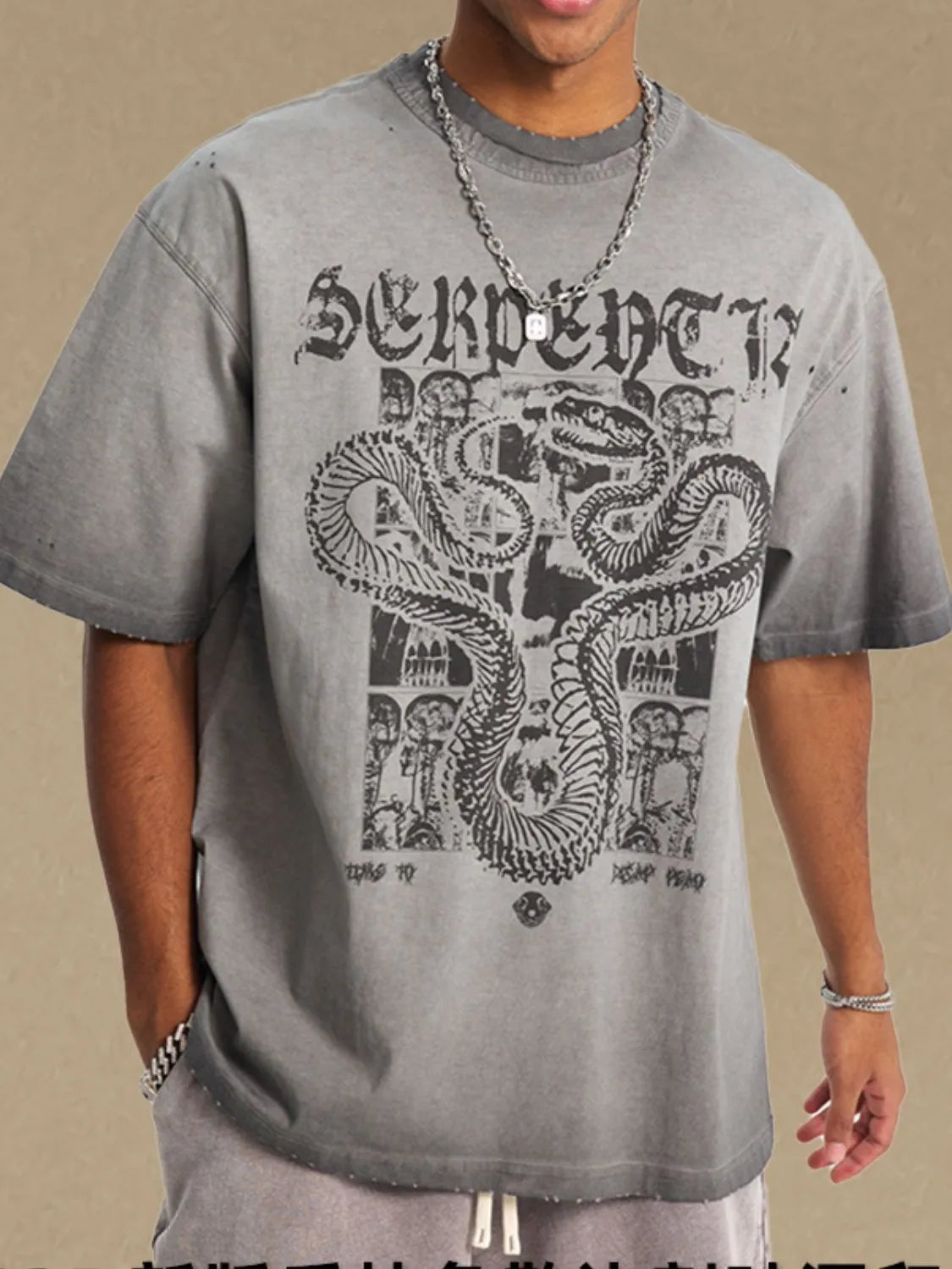 Men's Graphic Round Neck Half Sleeve T-Shirt Trendsi