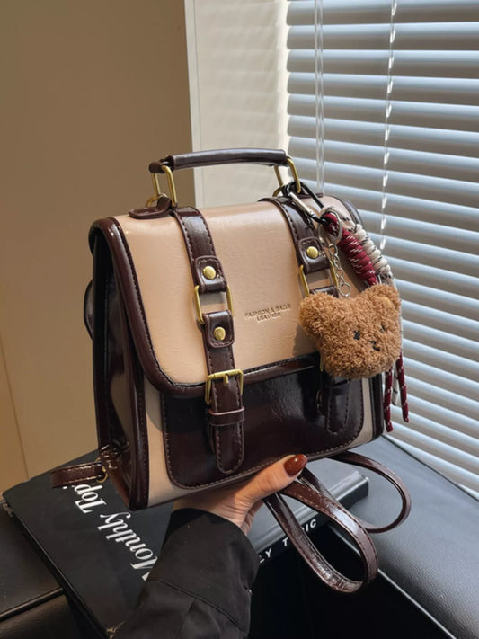 Vintage Style Buckle Backpack Bag nicholesgifts