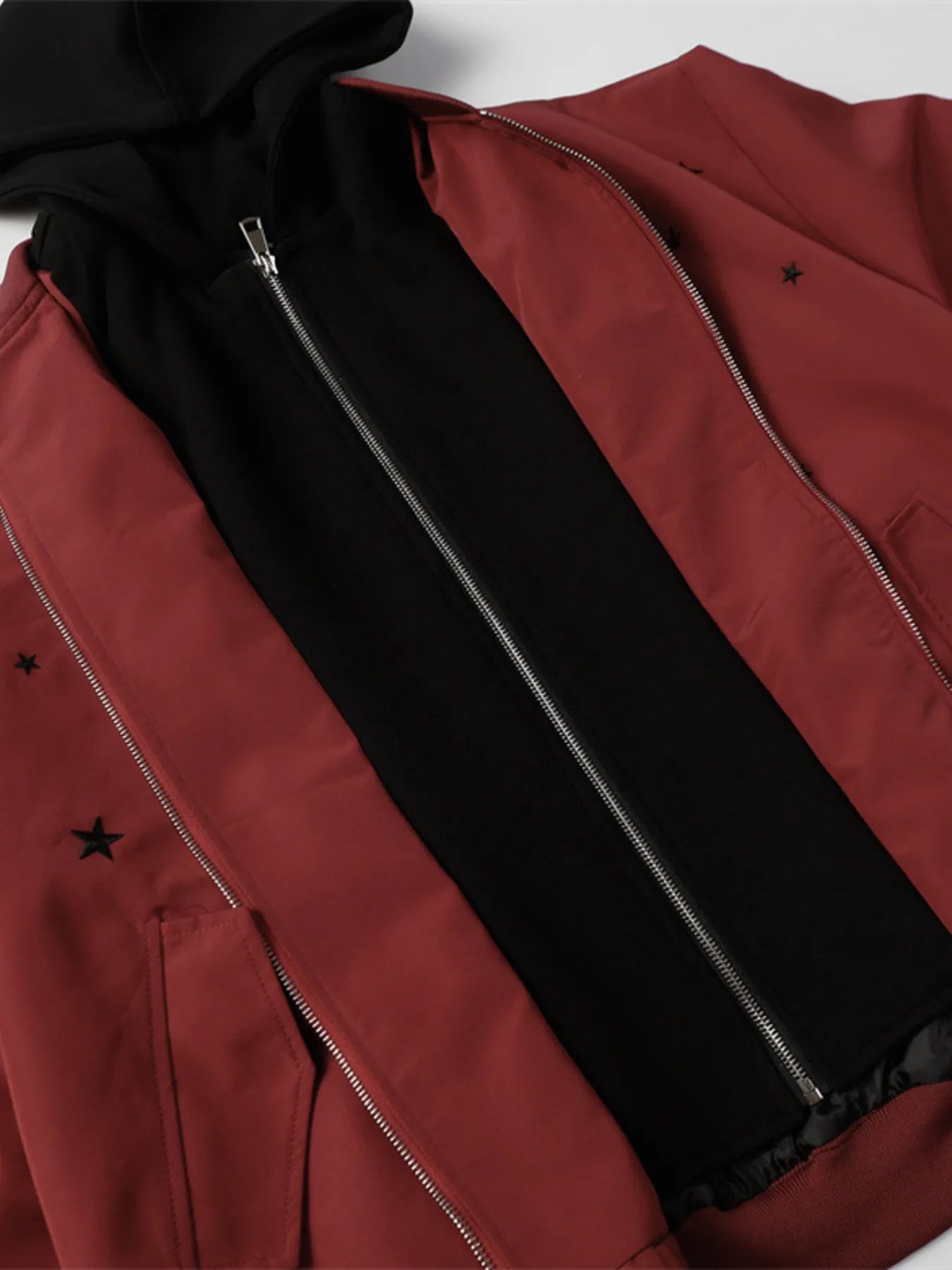 Men's Star Zip Up Hooded Jacket Trendsi