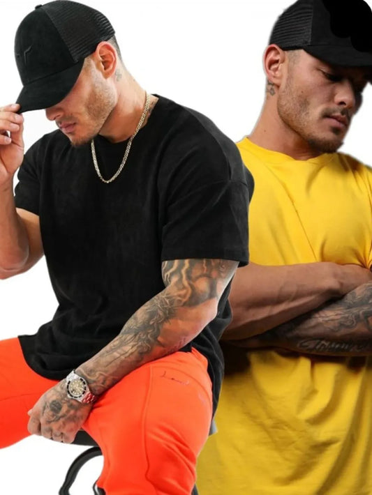 Men's Plus Size Round Neck Half Sleeve T-Shirt NicholesGifts