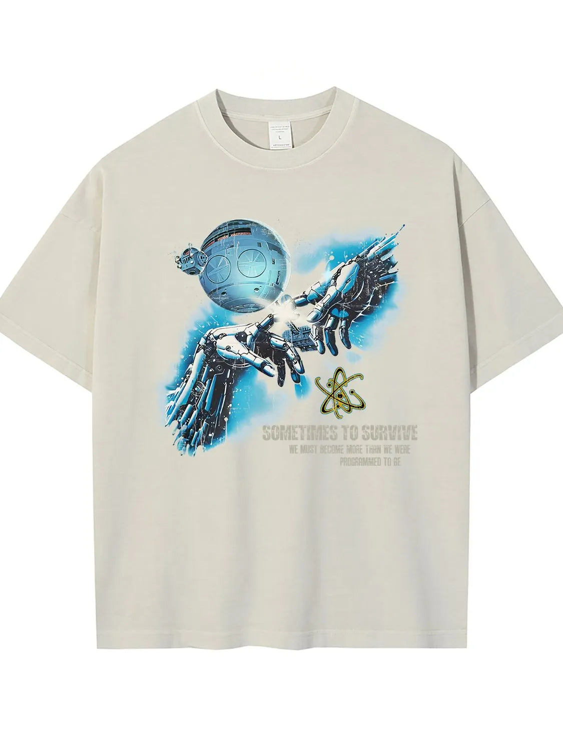 Men's Graphic Round Neck Half Sleeve T-Shirt Trendsi
