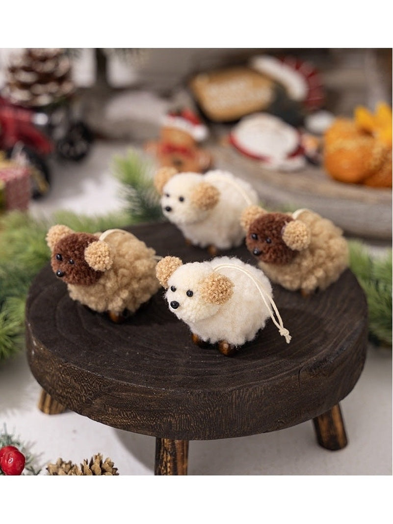 2-Piece Fuzzy Puppy Hanging Widget