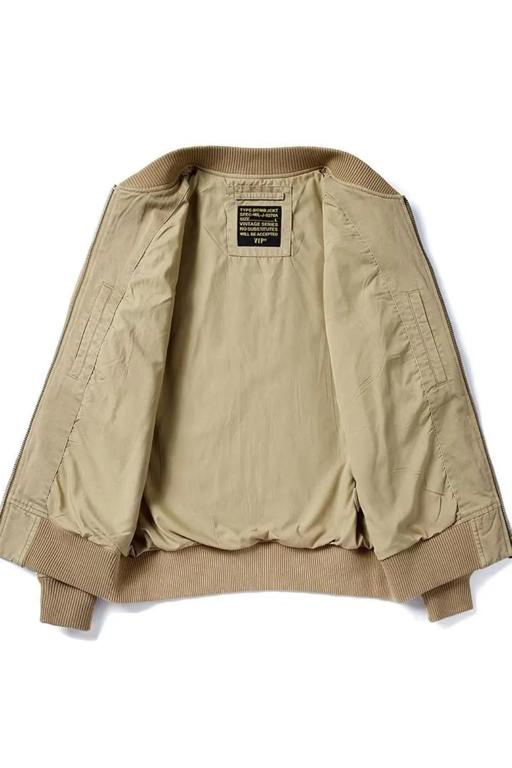 Men's Plus Size Zip Up Baseball Collar Bomber Jacket Trendsi
