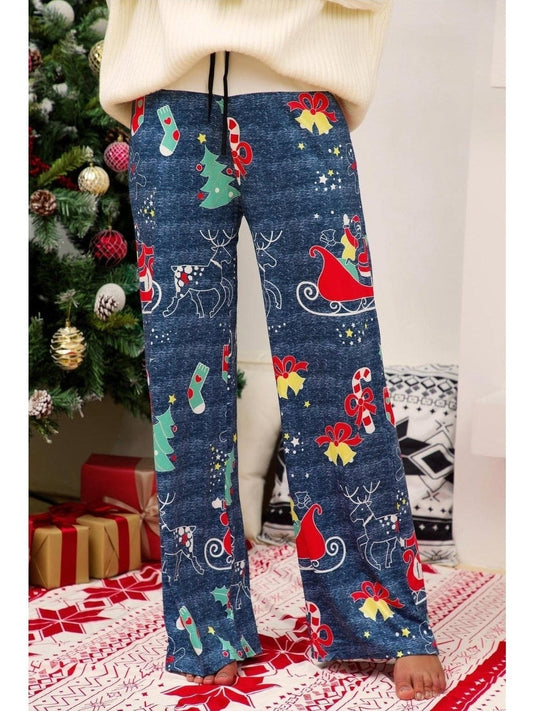 Women Christmas Straight Leg Pants NicholesGifts
