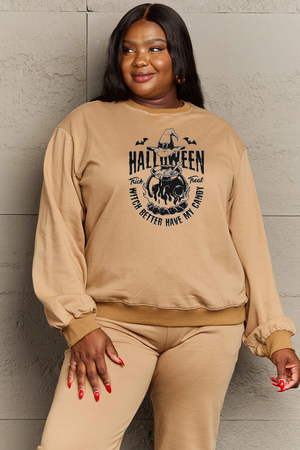 Simply Love Full Size Graphic Round Neck Sweatshirt NicholesGifts