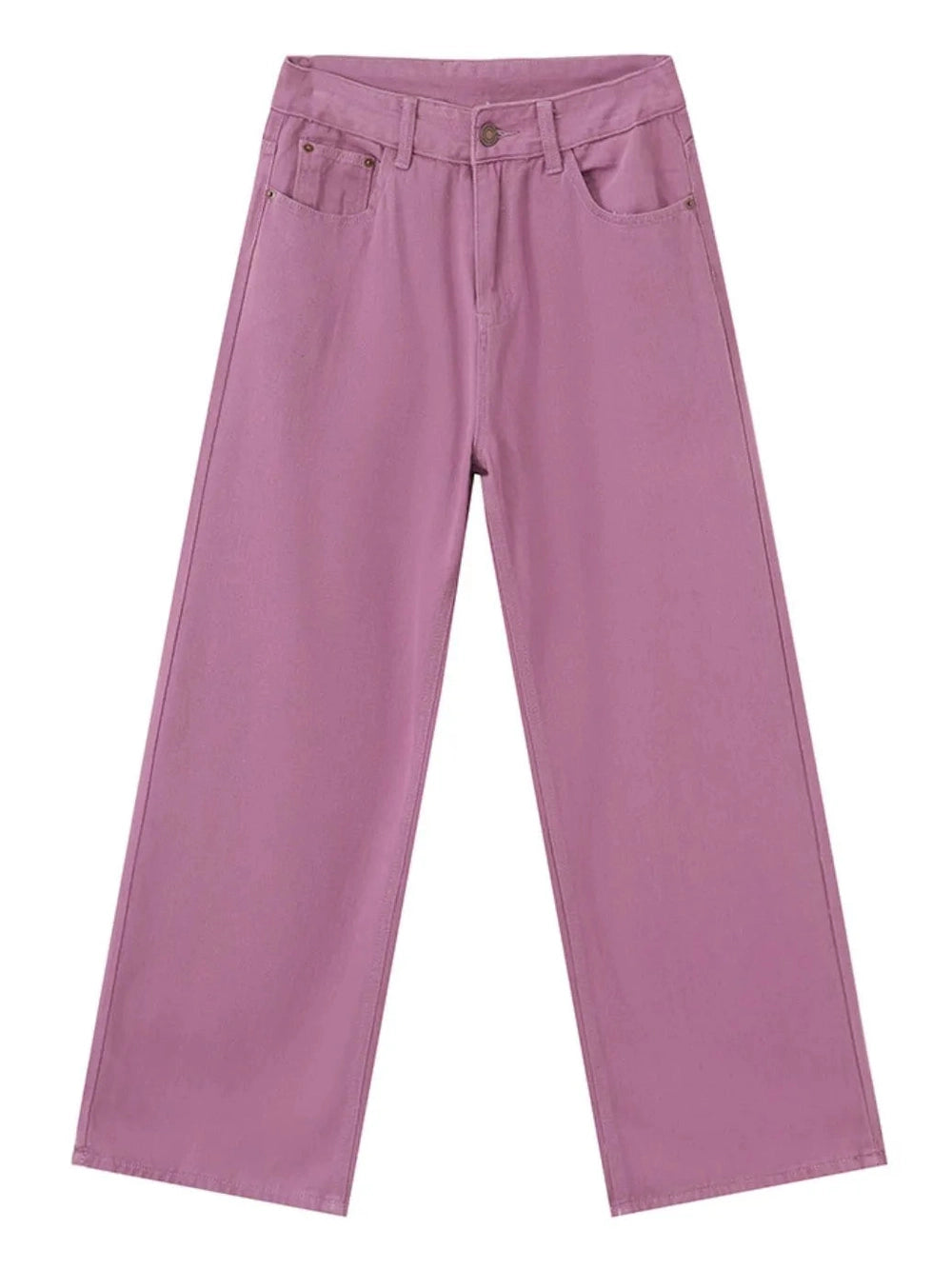 Wide Leg Jeans with Pockets Trendsi