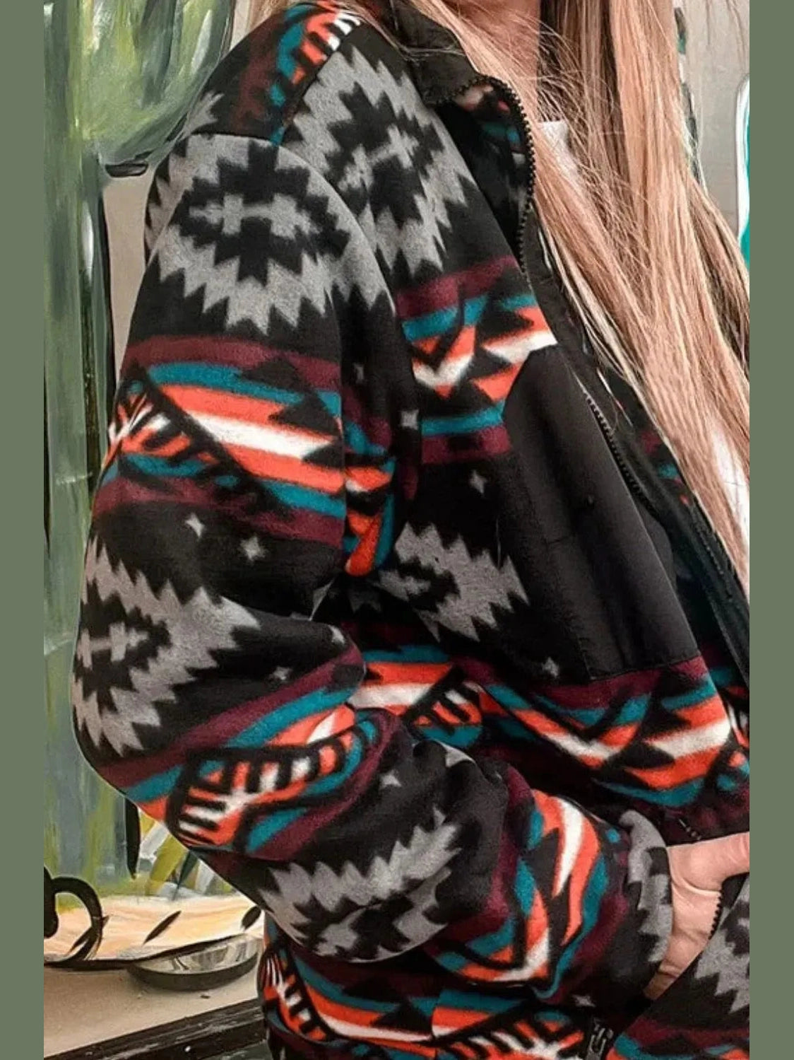 Zip Up Long Sleeve Jacket nicholesgifts