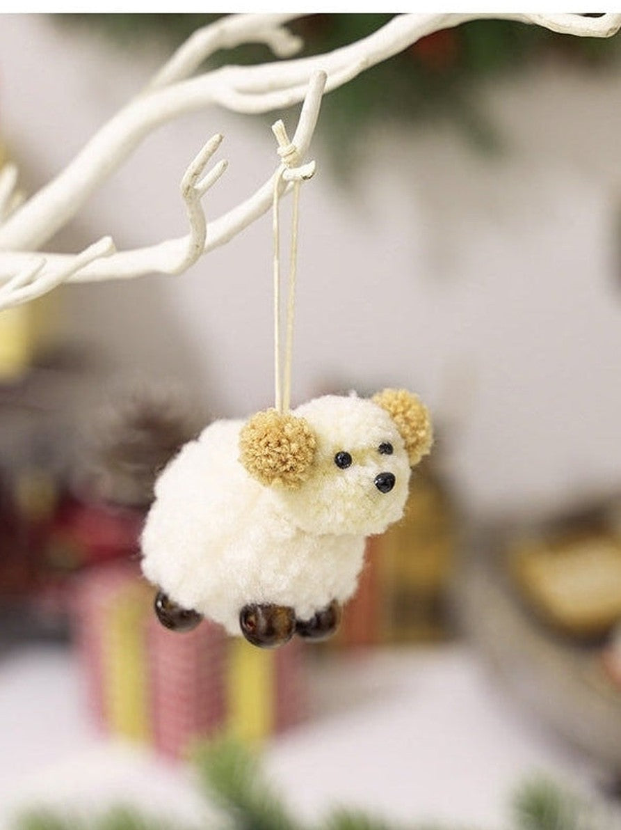 2-Piece Fuzzy Puppy Hanging Widget