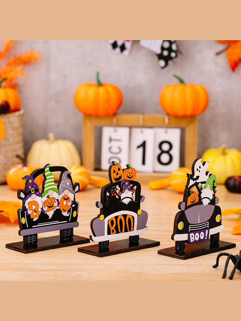 3-Piece Halloween Element Car-Shape Ornaments NicholesGifts