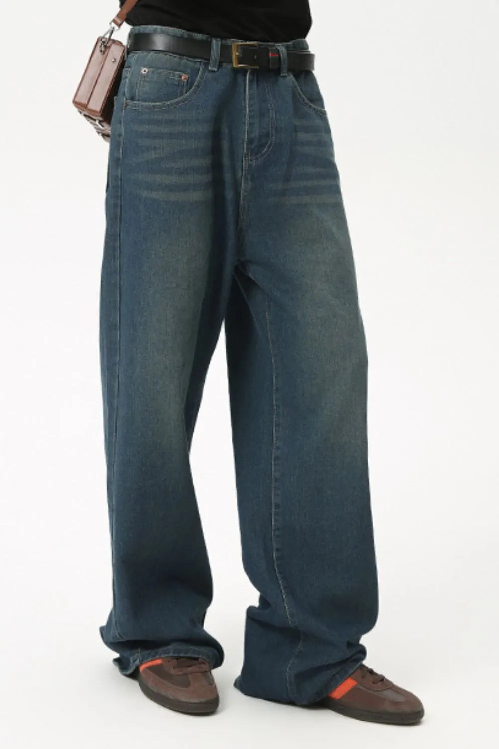 Men's Mid Rise Straight Leg Jeans Trendsi