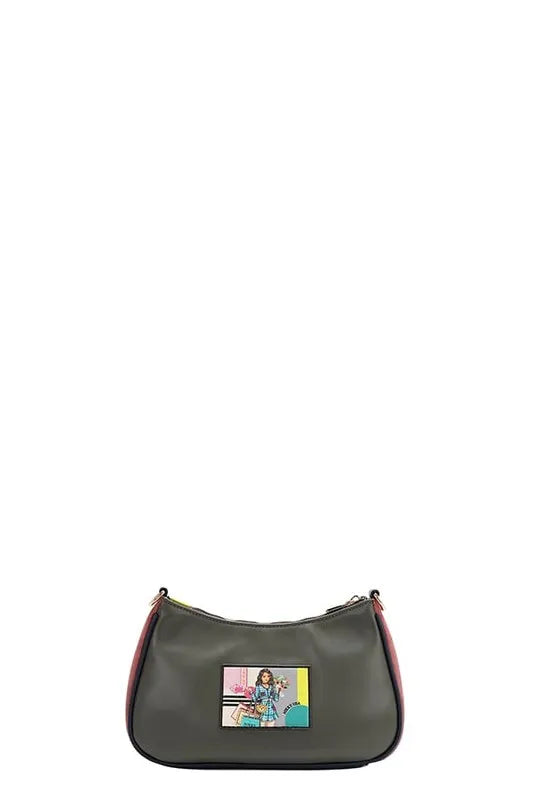 Nicole Lee USA Crescent Shaped Crossbody Bag Trendsi