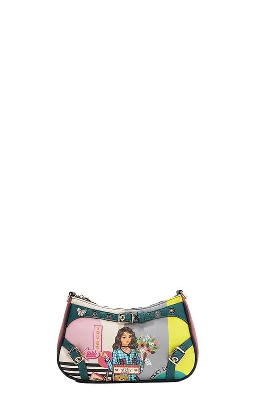 Nicole Lee USA Crescent Shaped Crossbody Bag Trendsi