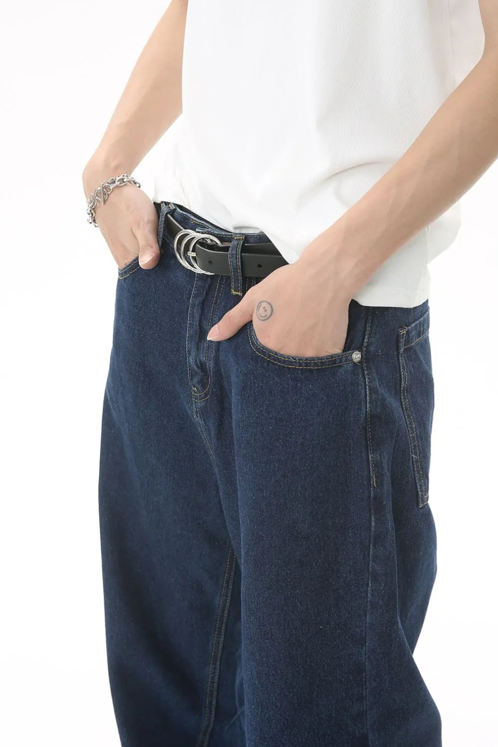 Men's Mid Rise Straight Leg Jeans Trendsi
