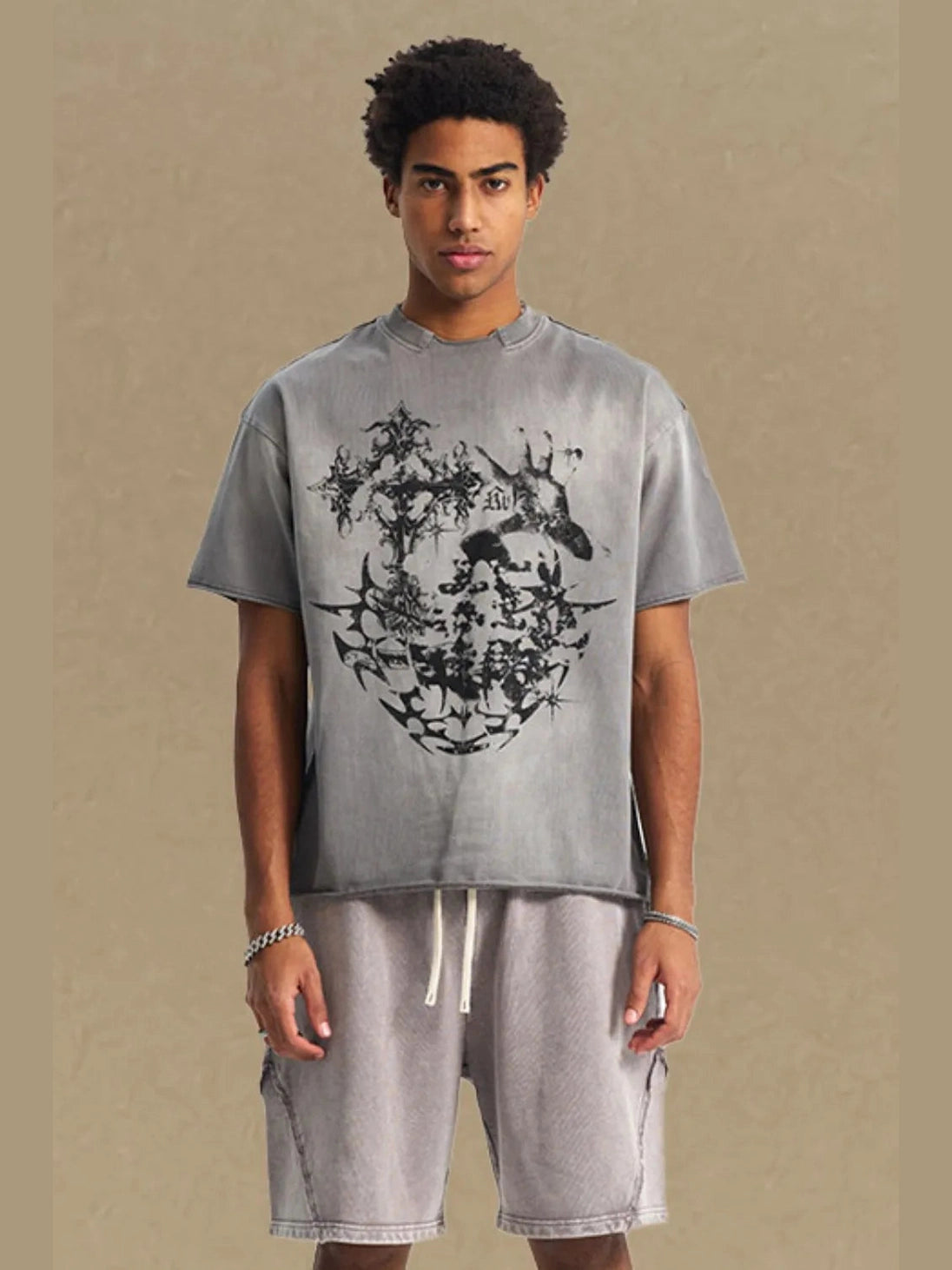 Men's Graphic Round Neck Half Sleeve T-Shirt NicholesGifts