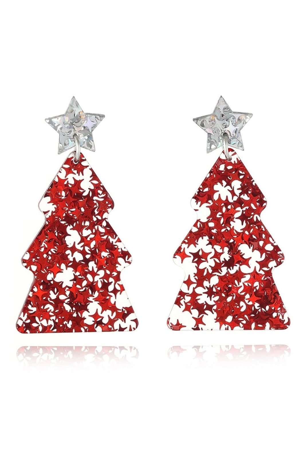 Women Christmas Tree Acrylic Earrings NicholesGifts