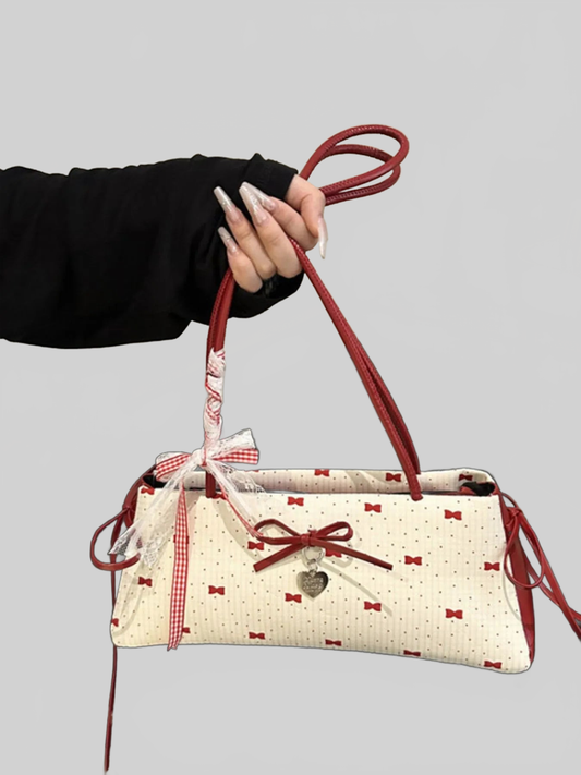 Bow Print Shoulder Bag NicholesGifts