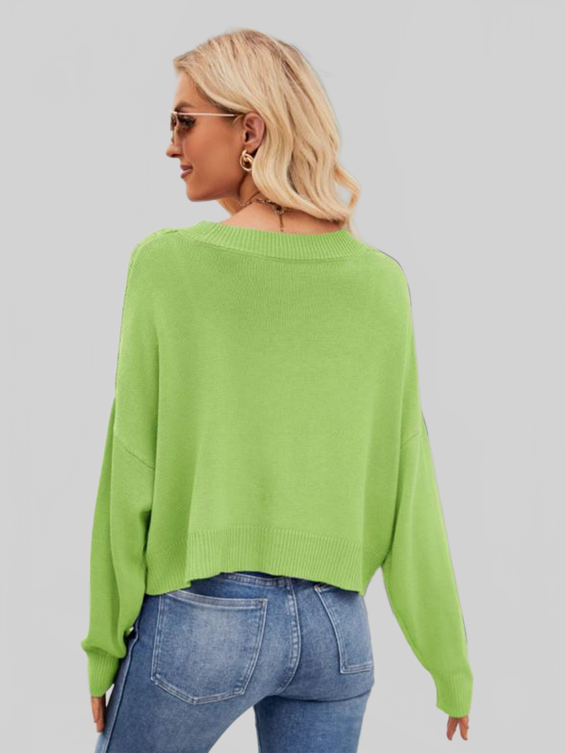 Women V-Neck Button Down Cardigan NicholesGifts