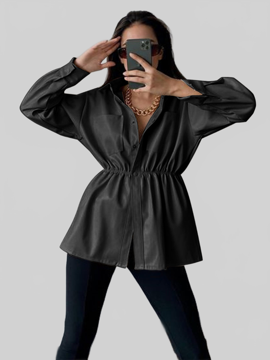 Snap Down Collared Jacket NicholesGifts