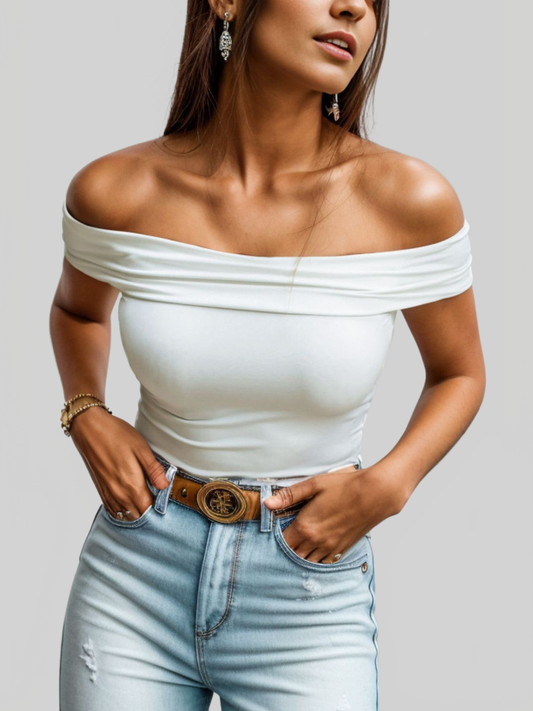 Women Off-Shoulder Short Sleeve Blouse NicholesGifts