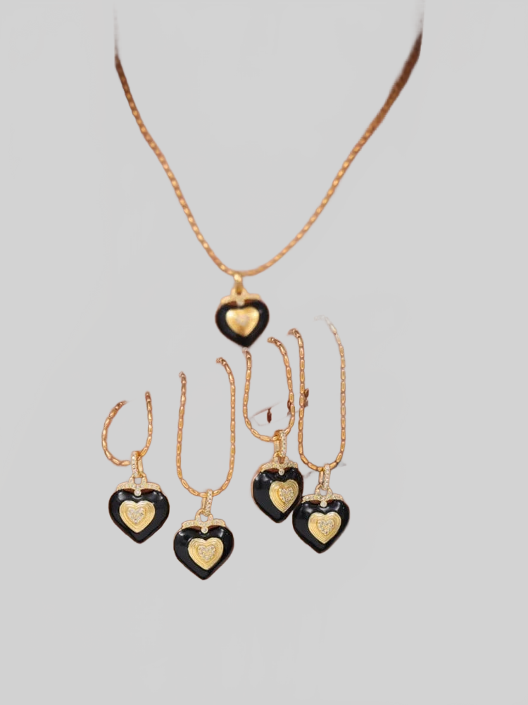 Titanium Steel Heart Shape Necklace nicholesgifts