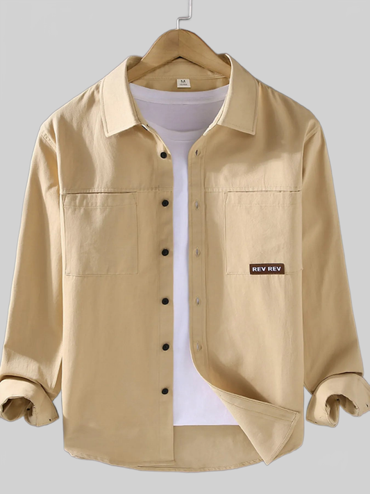 Men's Plus Size Button Up Long Sleeve Shirt nicholesgifts