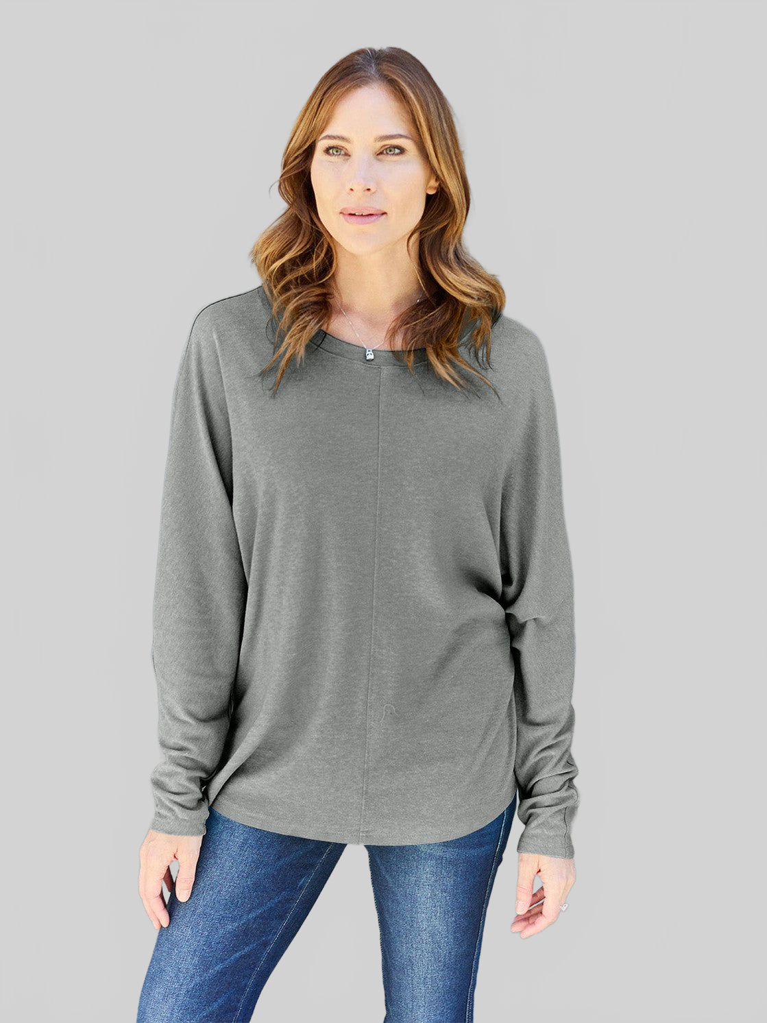 Women Double Take Full Size Round Neck Long Sleeve T-Shirt NicholesGifts