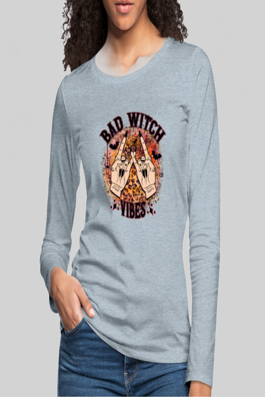 Women's Bad Witch Vibes Long Sleeve T-Shirt nicholesgifts