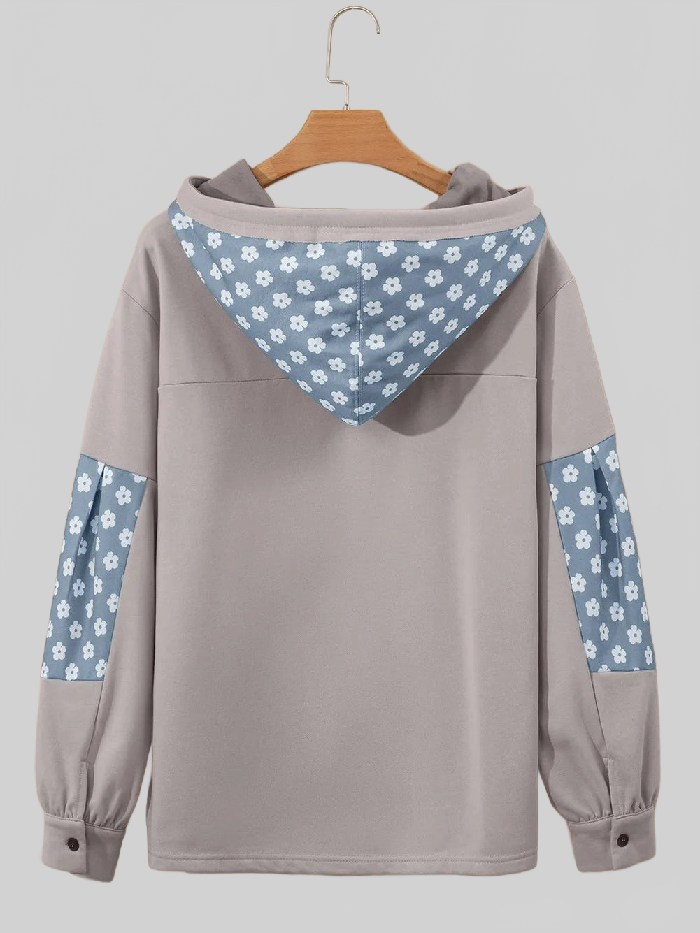 Drawstring Star Long Sleeve Hoodie nicholesgifts