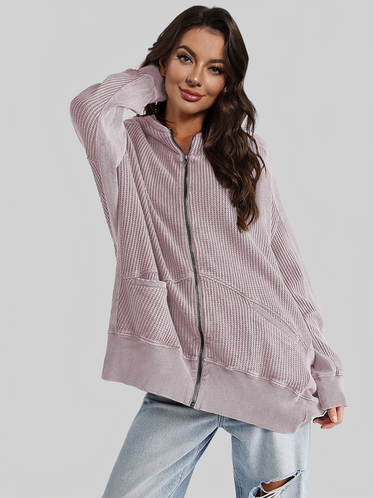 Zip-Up Long Sleeve Jacket nicholesgifts