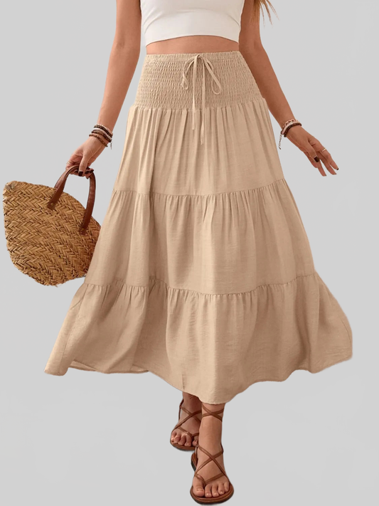 Smocked Tiered Skirt nicholesgifts