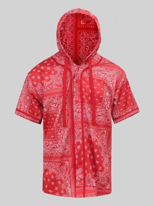 Men Hooded Bandana Baseball Jersey NicholesGifts