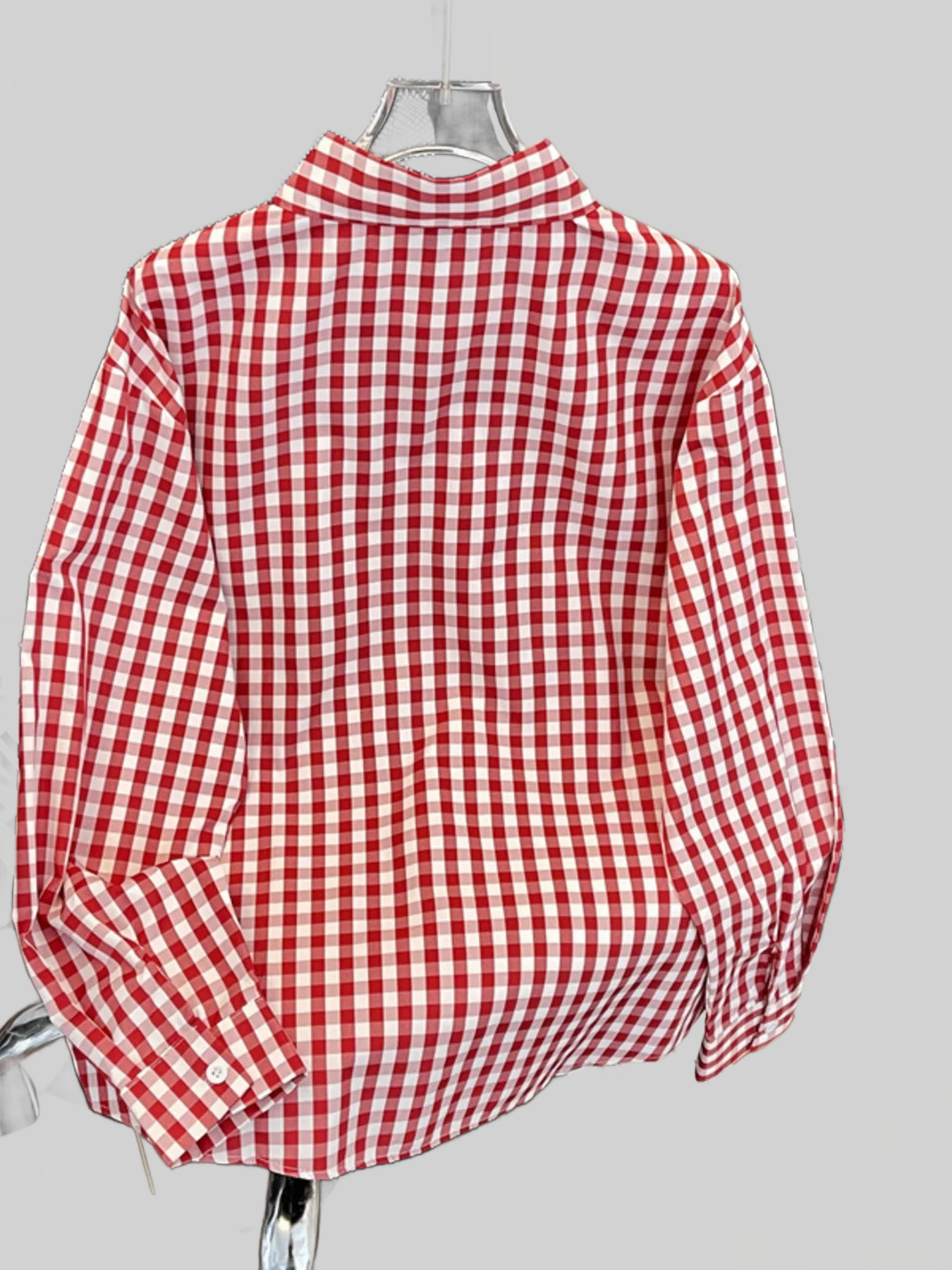Men's Plus Size Plaid Button Up Long Sleeve Shirt nicholesgifts