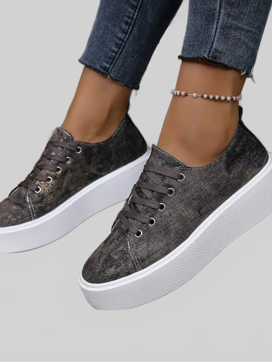 Women Round Toe Platform Sneakers nicholesgifts
