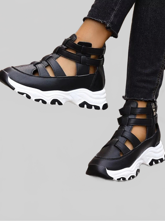 Women Cutout Platform Sneakers NicholesGifts