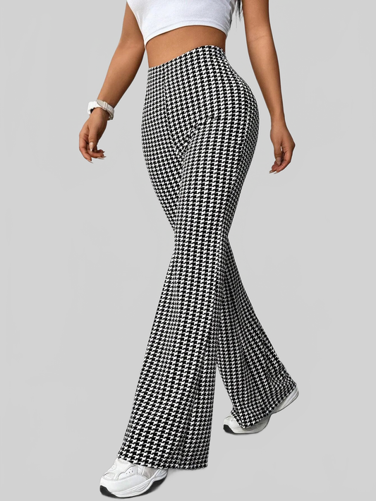 Women High Waisted Flare Pants nicholesgifts