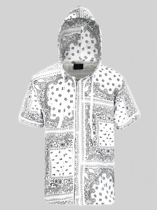 Men Hooded Bandana Baseball Jersey NicholesGifts