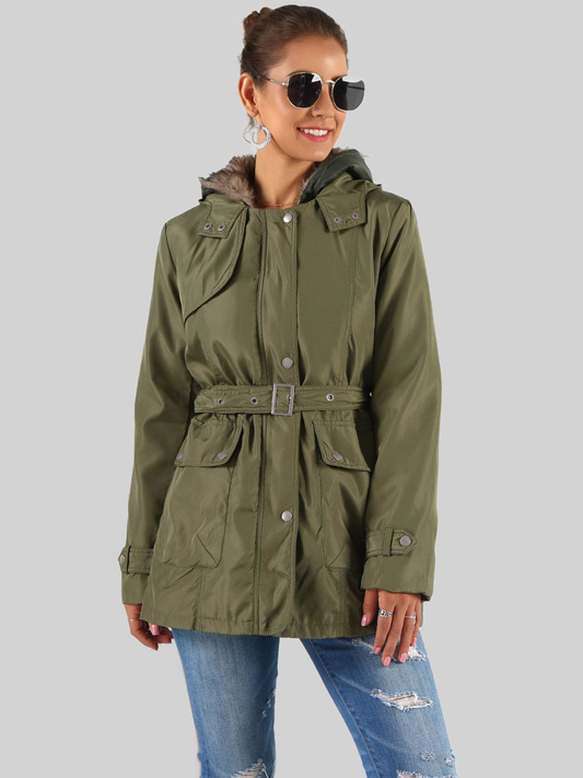 Ivy Lane Full Size Hooded Jacket with Detachable Liner Three-Way Wear NicholesGifts