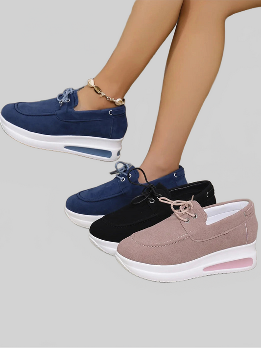 Women Round Toe Platform Sneakers NicholesGifts