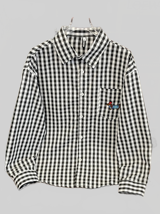 Men's Plus Size Plaid Button Up Long Sleeve Shirt nicholesgifts